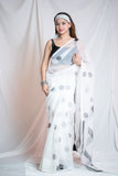Meri Pyaari Bindu -White Kota Doria Saree