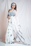 Meri Pyaari Bindu -White Kota Doria Saree