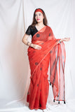 Meri Pyaari Bindu - Red Kota Doria saree