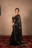 Bhushita- Black Gota Jaal Saree
