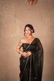 Bhushita- Black Gota Jaal Saree