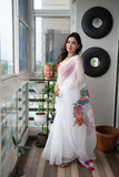 Celestera- Handpainted Kota Doria Saree