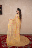 Chamak- Golden Tissue Saree with Embroidery