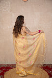 Chamak- Golden Tissue Saree with Embroidery