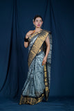 Kajrare Naina - Grey Kota Silk Saree
