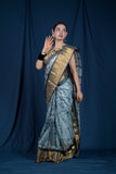 Kajrare Naina - Grey Kota Silk Saree