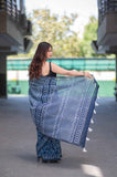 Indigo Garden- Maheshwari Silk Saree