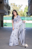 Meri Pyaari Bindu -White Kota Doria Saree