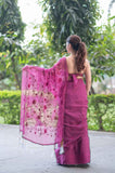 Purple Reign Chic- Kota Doria Saree