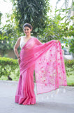 Pink Whisper- Kota Doria Saree