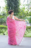 Pink Whisper- Kota Doria Saree