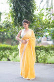 Bindu Re Bindu - Yellow Kota Doria saree