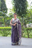 Lavender Lullaby- Kota Doria Saree