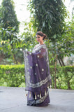 Lavender Lullaby- Kota Doria Saree