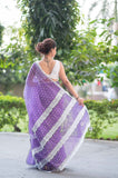 Bindu Re Bindu Purple Kota Doria Saree