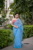 Tranquil Breeze- Kota Doria Saree Set