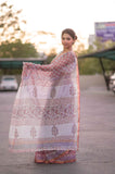 Mauve Orchid- Kota Doria Saree