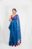 Blue Mirage - Cotton Kota Doria Saree
