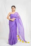Purple Glam - Kota Doria Saree
