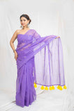 Purple Glam - Kota Doria Saree