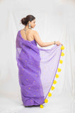 Purple Glam - Kota Doria Saree