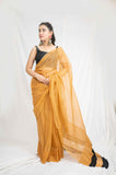 Bholi Re Bindu - Orange Kota Doria Saree