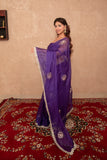 Gul- Purple Buti Work Kota Silk Saree