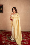 Harita- White Linen Saree