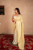 Harita- White Linen Saree