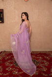 Inaaya- Mauve Kota Silk Saree