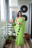 Inner Peace - Handpainted Kota Doria Saree