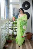 Inner Peace - Handpainted Kota Doria Saree