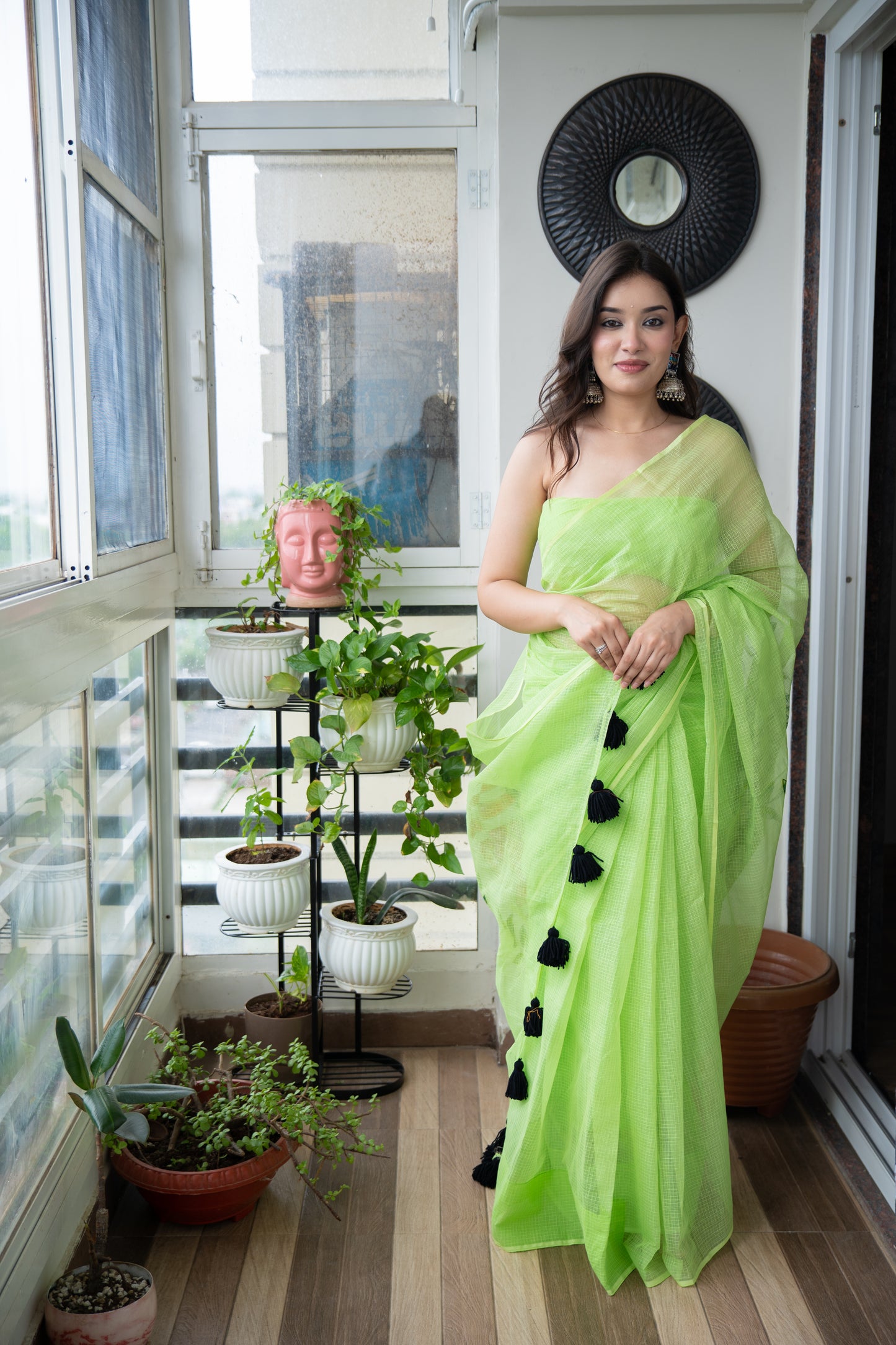 Inner Peace - Handpainted Kota Doria Saree