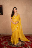 Ira- Yellow Kota Tissue Saree