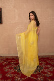 Jiya- Yellow Kota Silk Saree