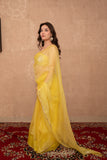 Jiya- Yellow Kota Silk Saree