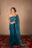 Kanak - Blue Gota Jaal saree