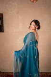 Kanak - Blue Gota Jaal saree