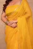 Kanchana- Yellow Kota Silk Saree
