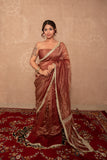 Kanika- Brown Gota Work Saree
