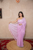 Kavita- Lavender Linen Saree