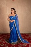Kaya- Blue Buti work kota silks saree