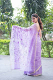 Mystique- Purple Kota Doria Saree