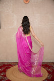 Madhurima- Pink Floral Gota Saree