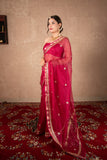 Mehak- Maroon Kota Silk Saree