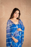 Naindhara- Blue Leheriya Kota Silk Saree