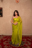 Noorzaar- Green Kota Silk Saree