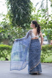 Powder Sky- Blue Kota Doria Saree