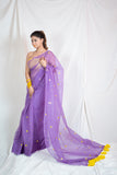 Purple Glam - Kota Doria Saree