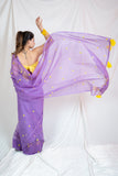 Purple Glam - Kota Doria Saree